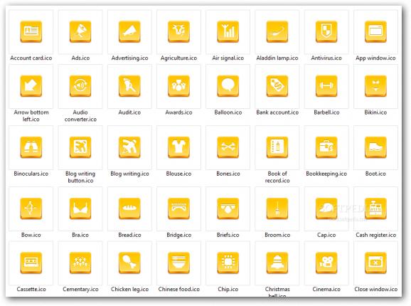Free Yellow Button Icons screenshot
