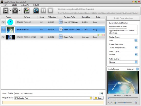 Free iPad Video Converter screenshot