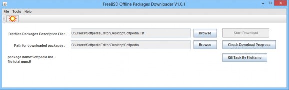 FreeBSD Offline Package Downloader screenshot
