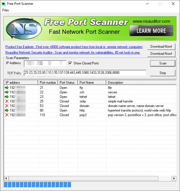 Free Port Scanner screenshot