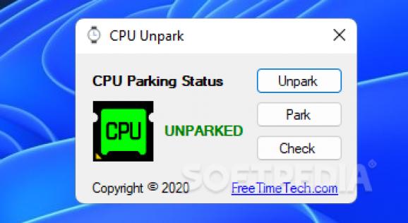 CPU Unpark screenshot