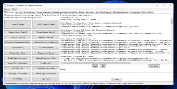 Windows 11 Debloater screenshot