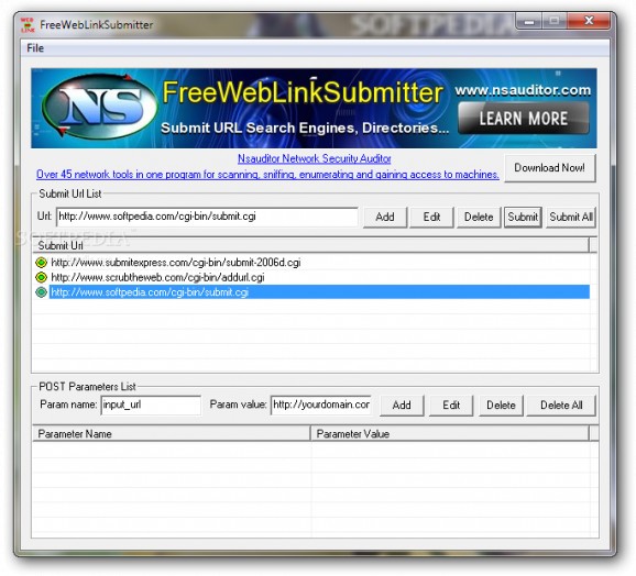 FreeWebLinkSubmitter screenshot