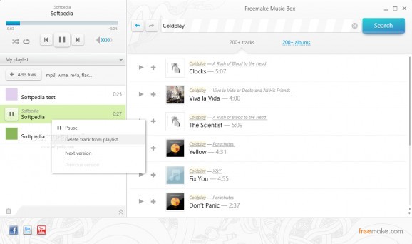 Freemake Music Box screenshot