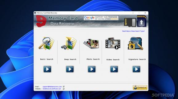 Memory Card Data Recovery Tool screenshot