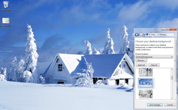 Freezing Winter Windows 7 Theme screenshot