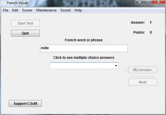 French Vocab screenshot