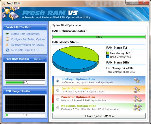 Fresh RAM screenshot