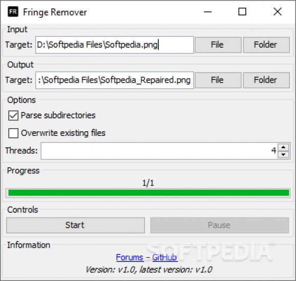 Fringe Remover screenshot