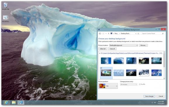 Frozen Formations Theme screenshot