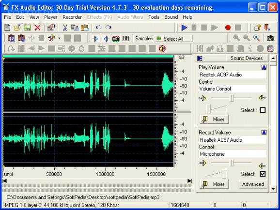 Fx Audio Editor screenshot