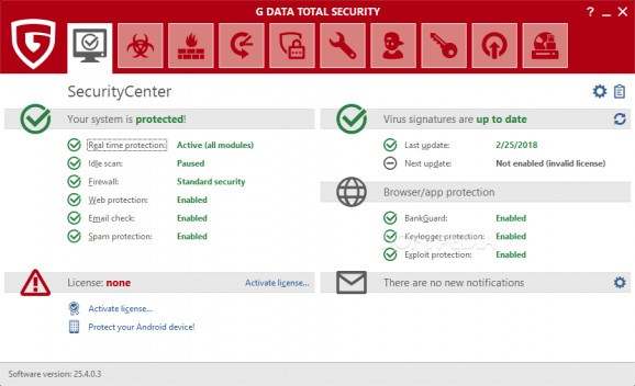 G DATA Total Security screenshot
