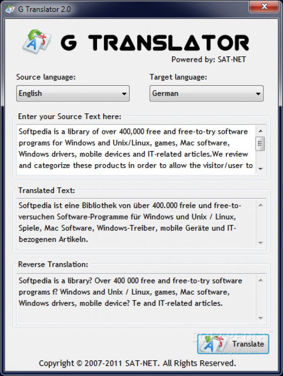 G Translator screenshot