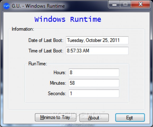 G.U. - Windows Run Time screenshot