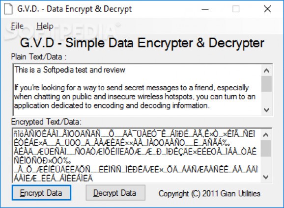 G.V.D. - Data Encrypt & Decrypt screenshot