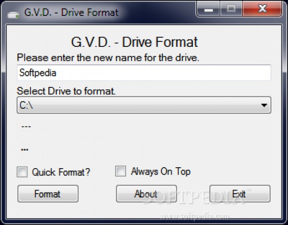 G.V.D. - Drive Format screenshot
