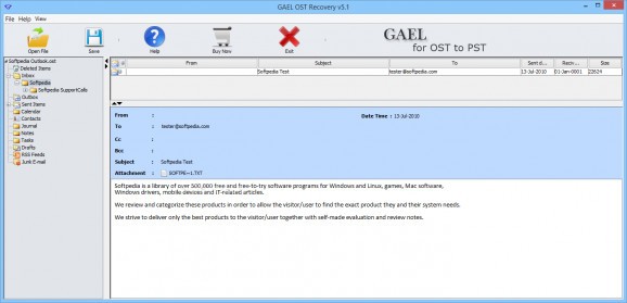 GAEL OST Recovery screenshot