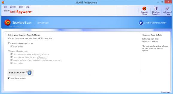 GIANT AntiSpyware screenshot