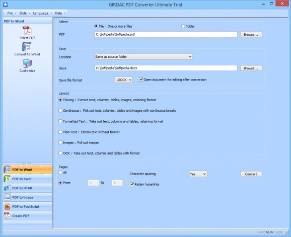 GIRDAC PDF Converter Ultimate screenshot