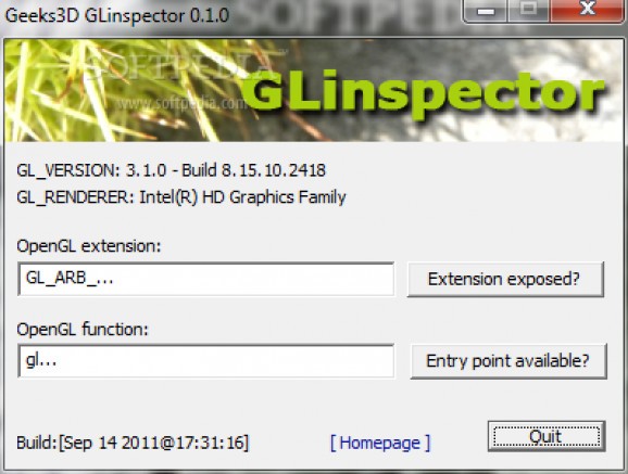 GLinspector screenshot