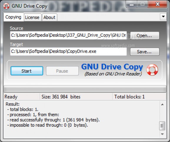 GNU Drive Copy screenshot