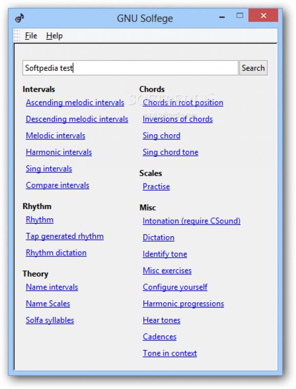 GNU Solfege screenshot