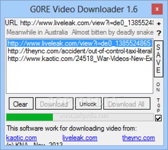 G0RE Video Downloader screenshot