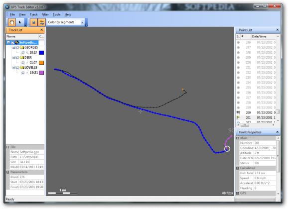 GPS Track Editor screenshot