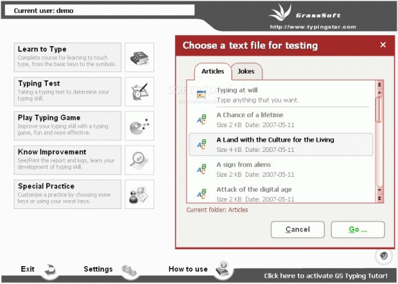 GS Typing Test screenshot