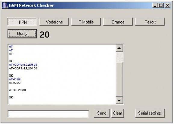 GSM Network Checker screenshot