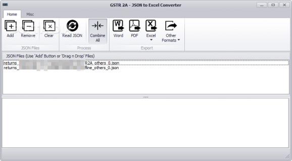 GSTR 2A - JSON to Excel Converter screenshot