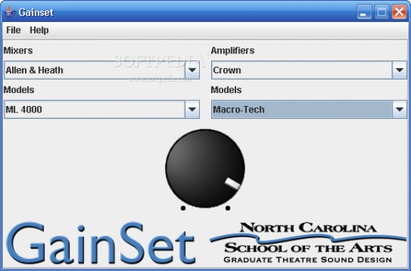 GainSet screenshot