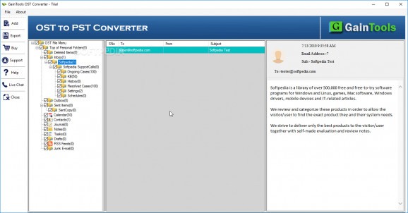 GainTools OST Converter screenshot