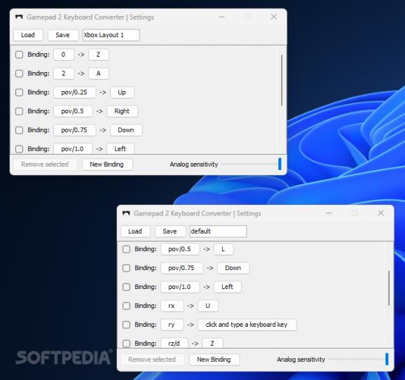 Gamepad 2 Keyboard Converter screenshot