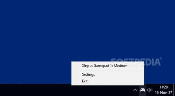 Gamepad Battery Monitor screenshot