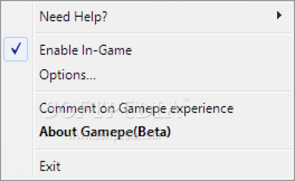 Gamepe screenshot