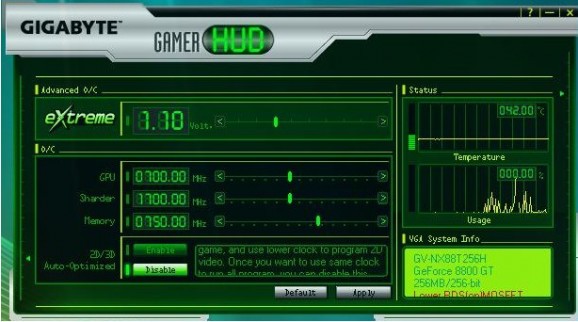 Gamer HUD screenshot