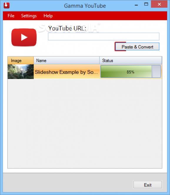 Gamma YouTube to MP3 screenshot