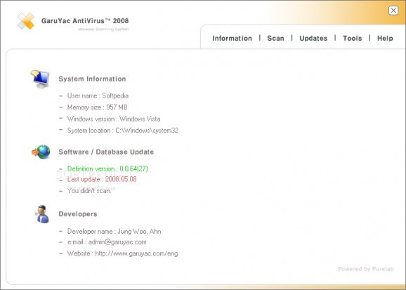 GaruYac AntiVirus 2008 screenshot