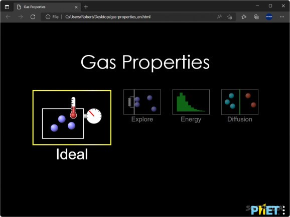 Gas Properties screenshot