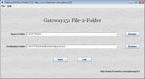 Gateway151 File-2-Folder screenshot