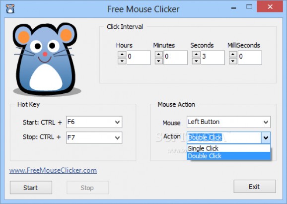Free Mouse Clicker screenshot