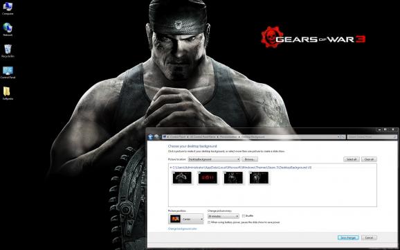 Gears of War 3 Windows 7 Theme screenshot