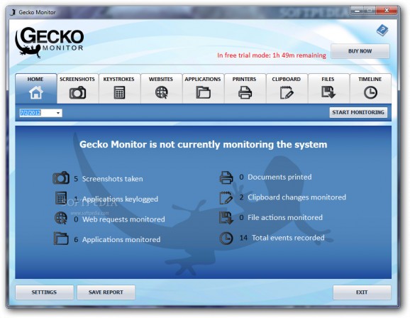 Gecko Monitor screenshot