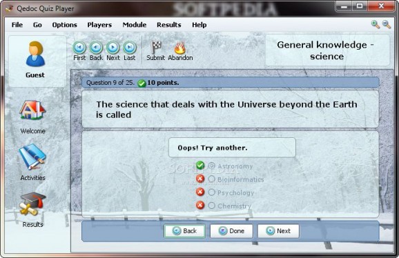 General knowledge - science screenshot