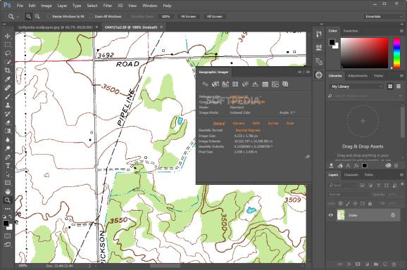 Geographic Imager for Adobe Photoshop screenshot
