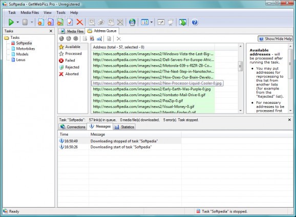 GetWebPics Professional Edition screenshot