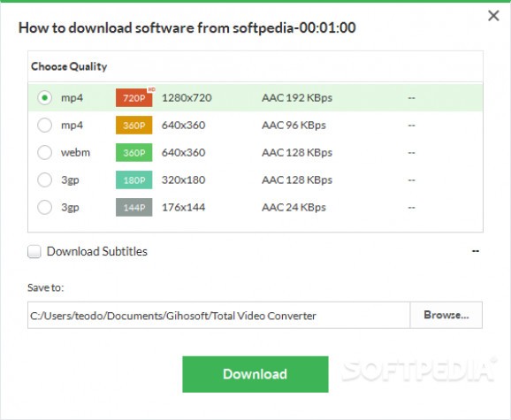 Gihosoft Total Video Converter screenshot