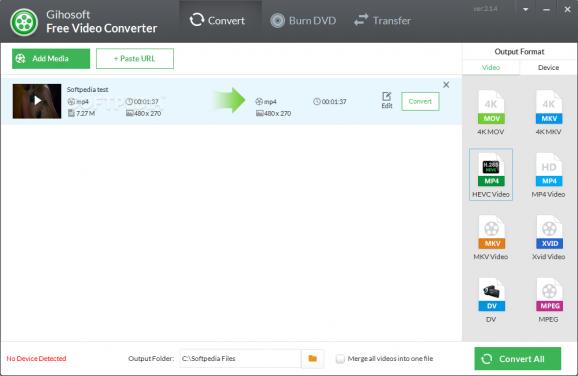 Gihosoft  Video Converter screenshot