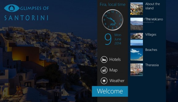 Glimpses of Santorini for Windows 8.1 screenshot